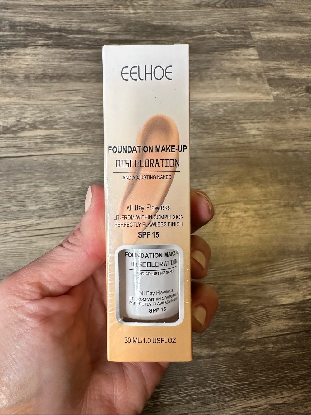 EELHOE Foundation Make-Up SPF 15 Discoloration Adjusting Naked Foundation 30ml